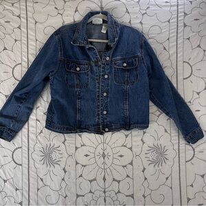Vintage Bill Blass Women's Large Classic Blue Denim Jacket